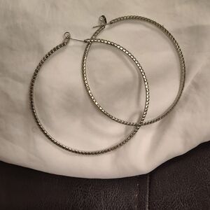 Elegant Silver Hoop Earrings
